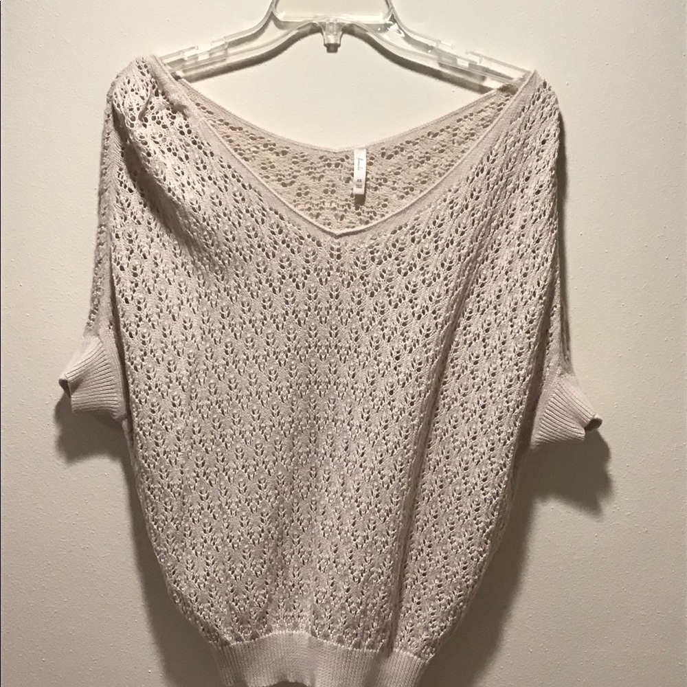 Beige lightweight top